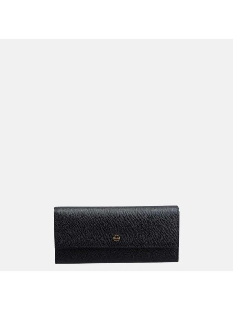 Gioia Black Saffiano Flapover Clutch-picture-25