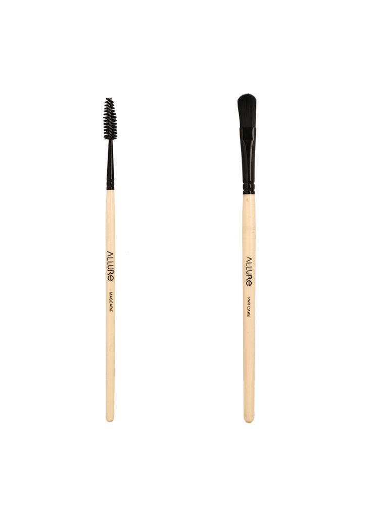 Allure Mascara Brush & Pan Cake Makeup Brushes Combo-image-6