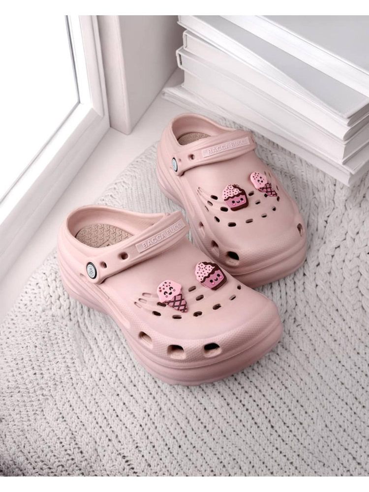 Bacca Bucci Women Pink Clogs-image-11