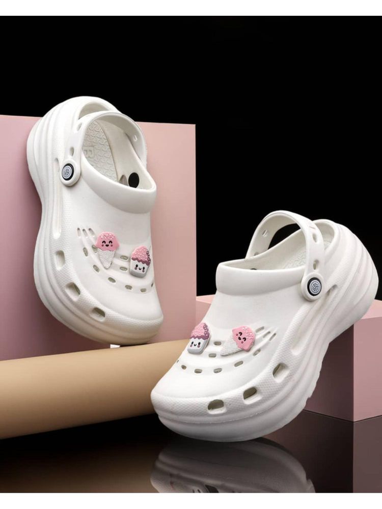Bacca Bucci Women White Clogs-picture-13