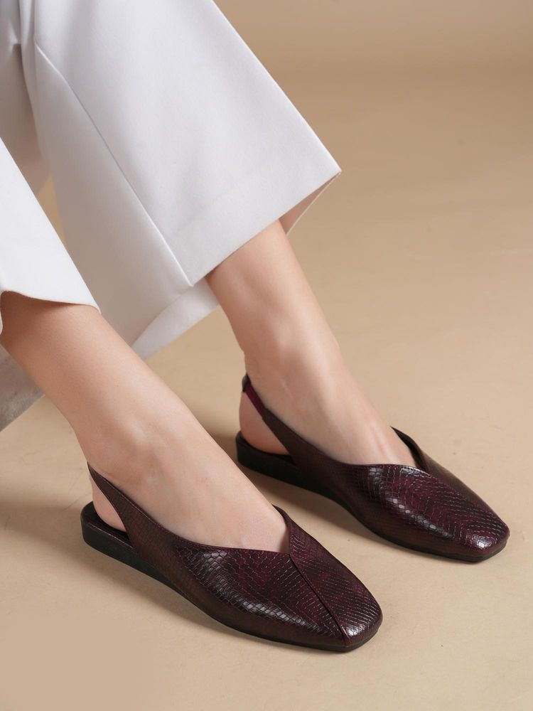 Drop Bold Women Maroon Sandals-picture-11