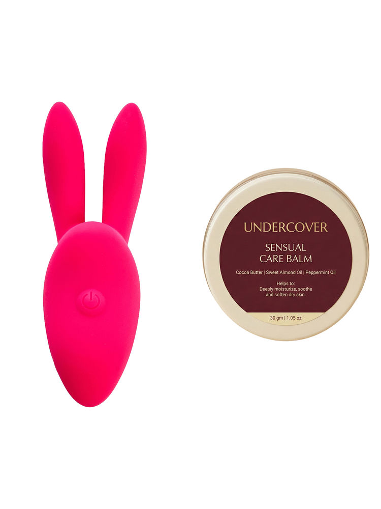Undercover Solo Flight Rabbit Vibrator & Sensual Care Balm Intimate Wellness Combo-picture-42