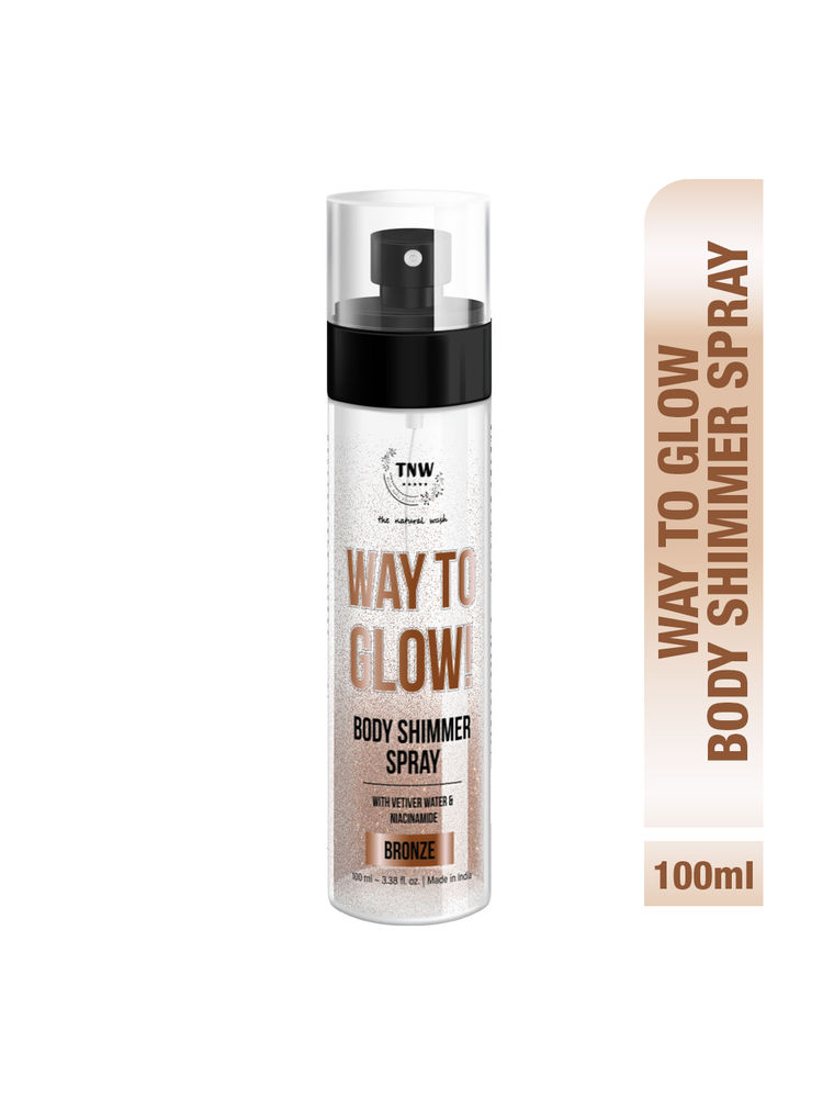 TNW The Natural Wash Way to Glow Body Shimmer Spray - Hydrates Skin & Improved Texture-image-39