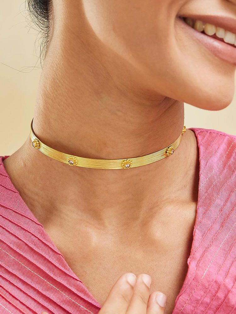 fabindia fashion Fabindia Women Gold Silver Necklace-picture-37