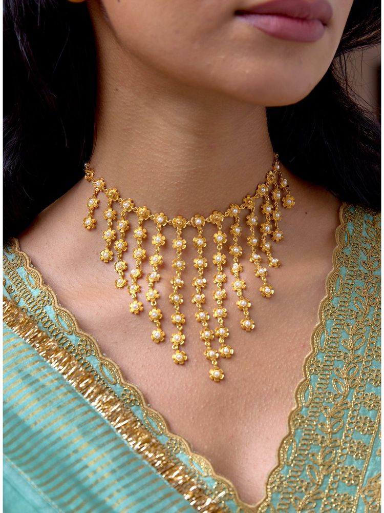Tangerine Gul Multiple Layers Of Chains Necklace-image-2