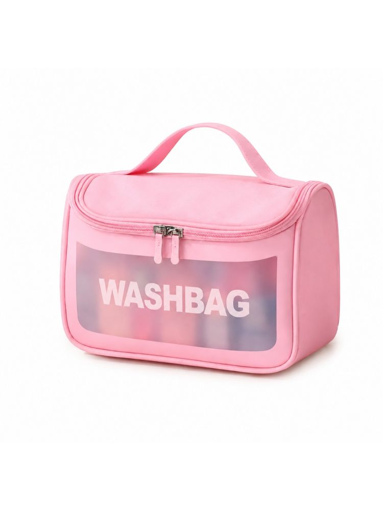 Allure Transparent Travel Toiletry Bag - Pink-picture-13