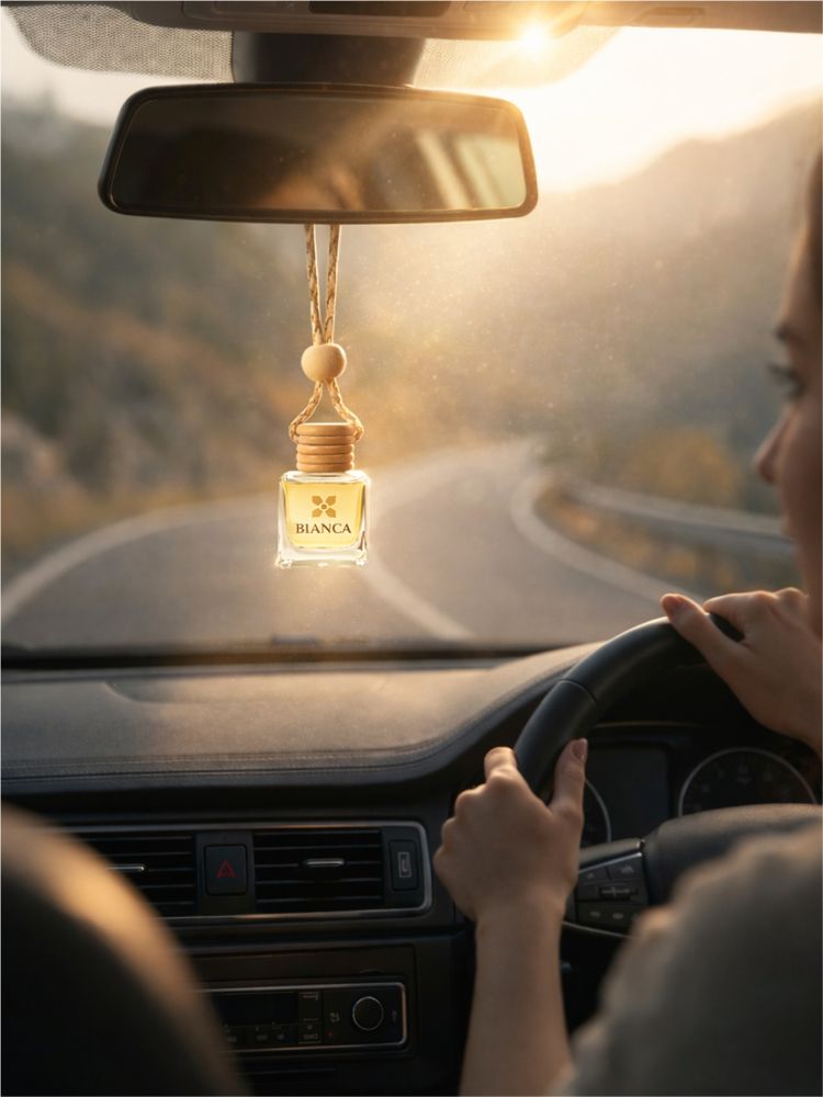 BIANCA Beige Hanging Car Fragrance with Natural Oils-picture-11