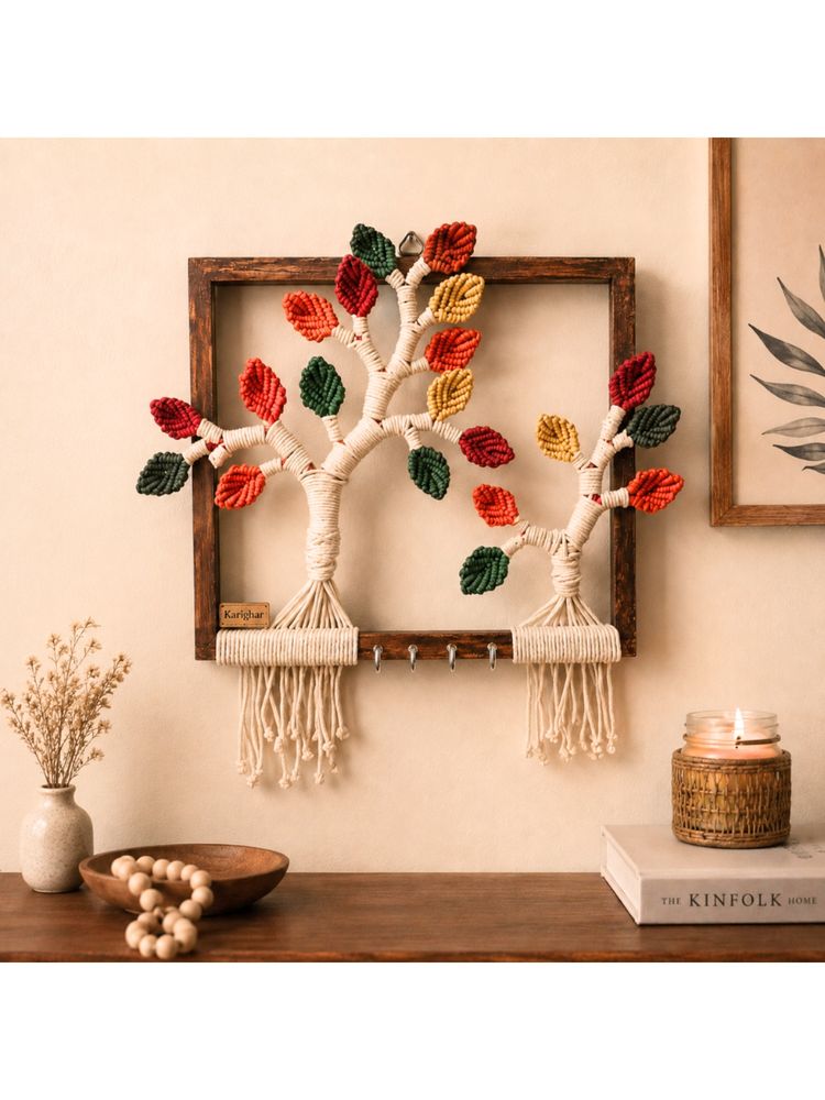 Karighar Beige Tree of Harmony Key Holder-picture-19