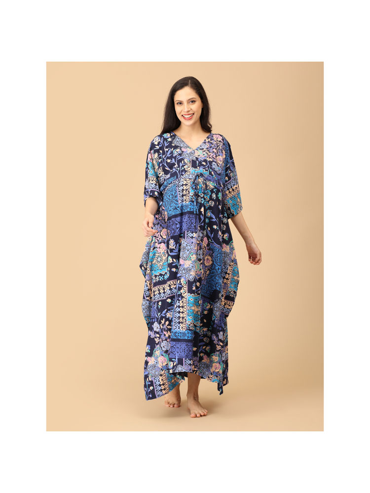 The Mom Store Dreamy Daze Maternity and Nursing Kaftan Nighty-picture-10