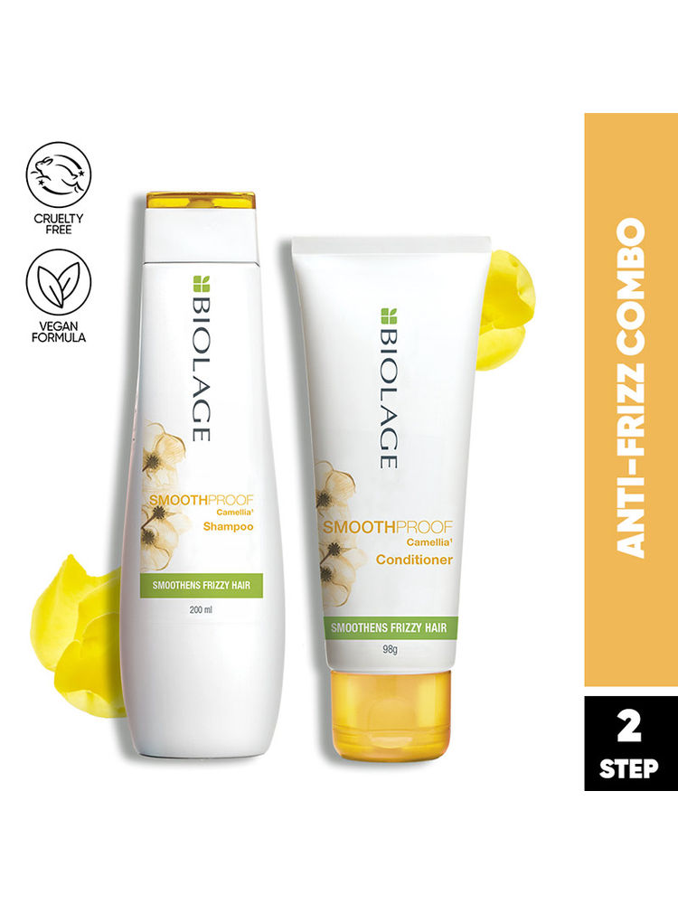 Matrix Biolage Smoothproof Shampoo & Conditioner 2- Step Combo For Upto 72H Frizz Free Hair
