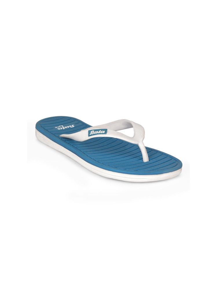 Bata Womens Stylish and Comfortable Thong Flipflops - Blue-picture-25
