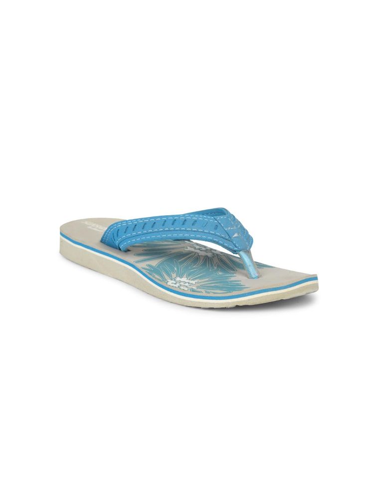 Bata Womens Stylish and Comfortable Thong Flipflops - Blue-picture-14