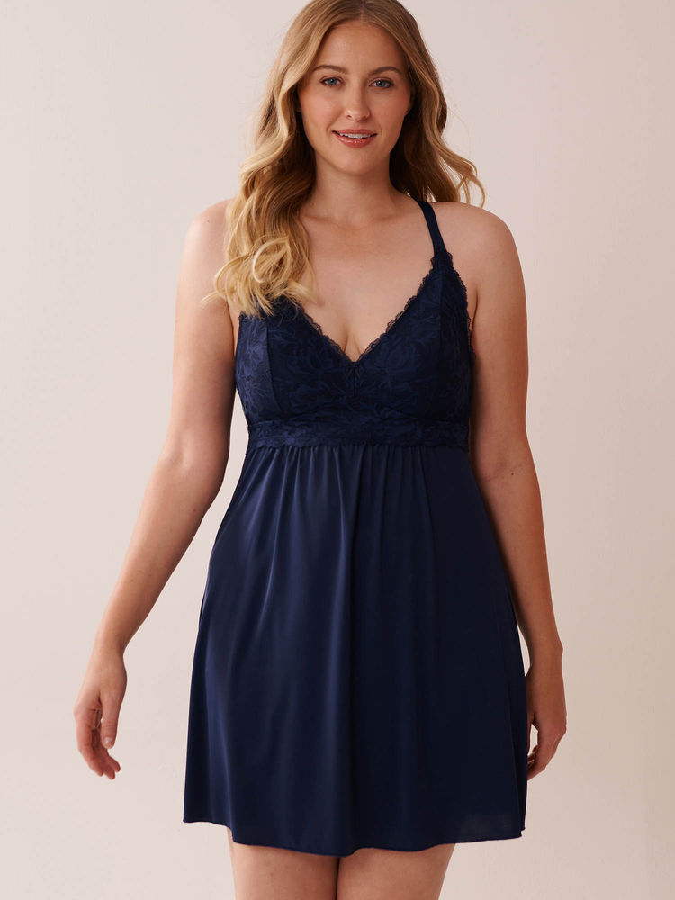 La Vie En Rose Lace Overlay Nightie-picture-37