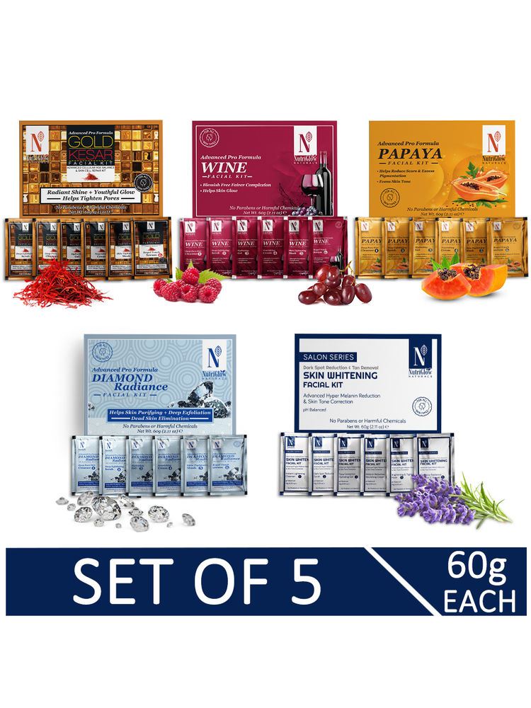 NutriGlow Natural's Advanced Pro Facial Kit - Set Of 5-picture-21