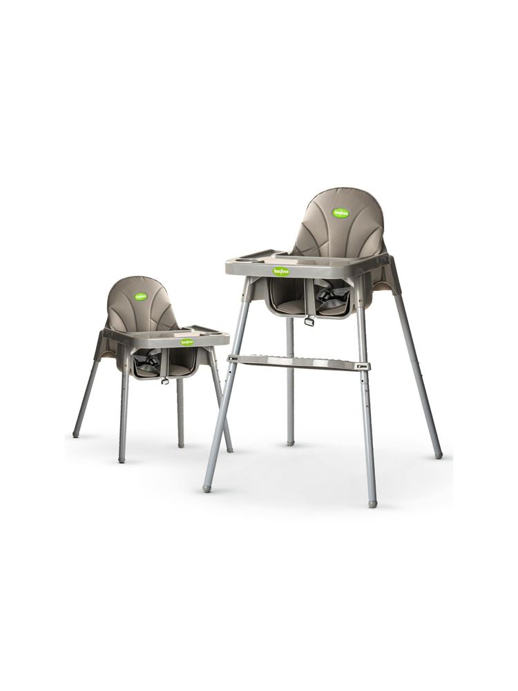 BAYBEE Grey Clento 2 in 1 Baby High Chair for Kids (18-24 Months)-picture-12