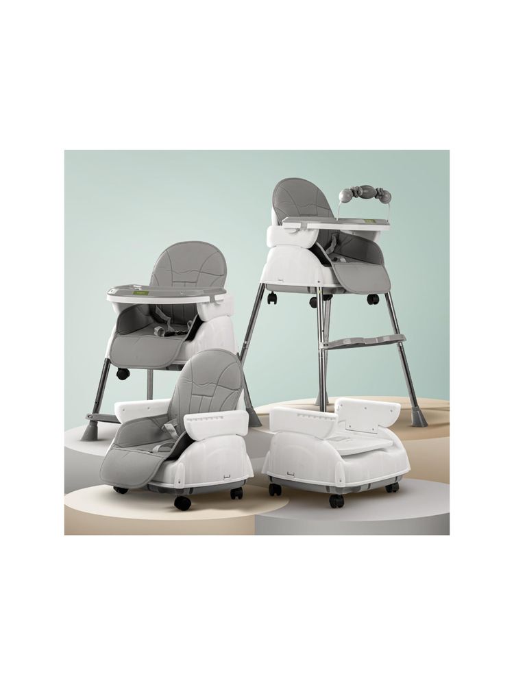 BAYBEE Grey 4 In 1 Nora Baby High Chair (18-24 Months)-image-24