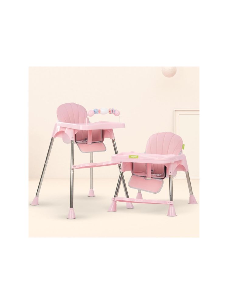 BAYBEE Pink 3 In 1 Invictus Convertible High Chair (18-24 Months)-picture-10