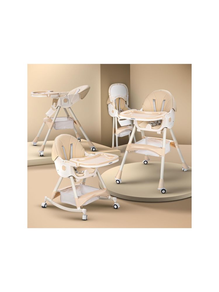 BAYBEE Beige Throne 4 In 1 High Chair For Baby (18-24 Months)-picture-19
