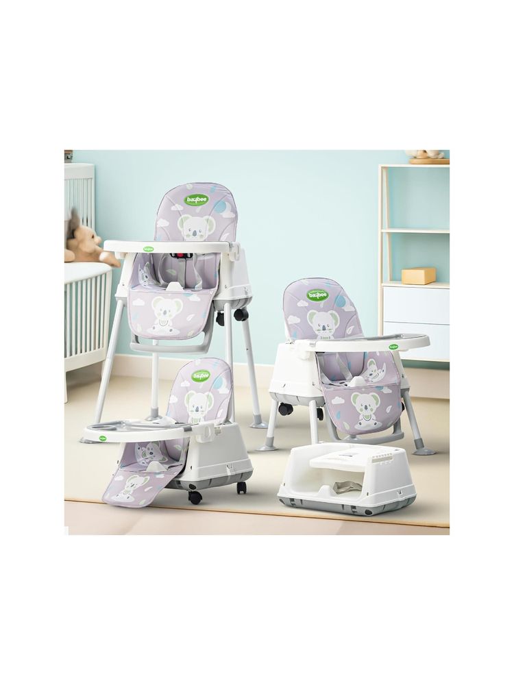 BAYBEE Grey Plastic Printed High Chair-image-15