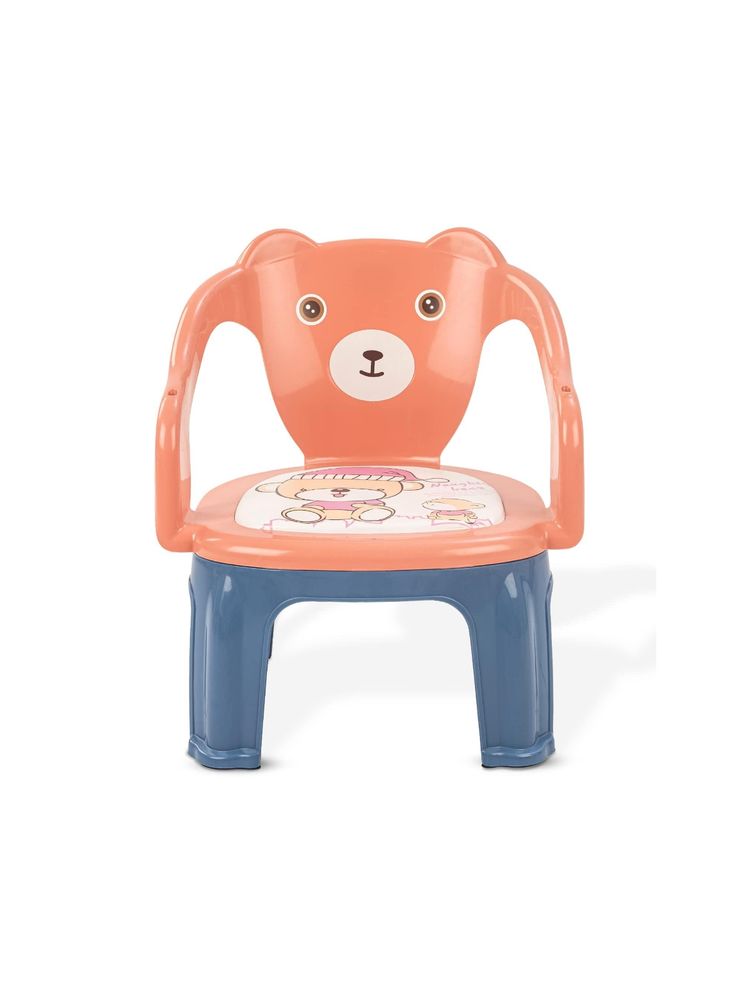 BAYBEE Peach Plastic Printed Chair-image-12