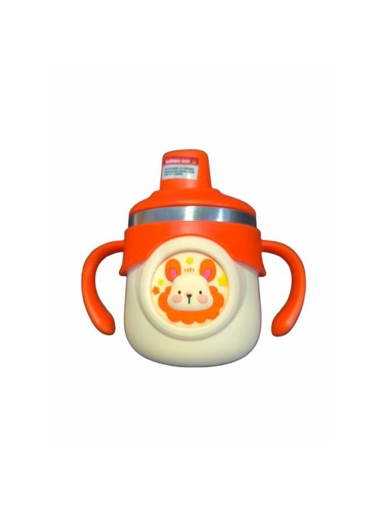 Chinmay Kids Unisex Cream Printed Water Bottle-image-31
