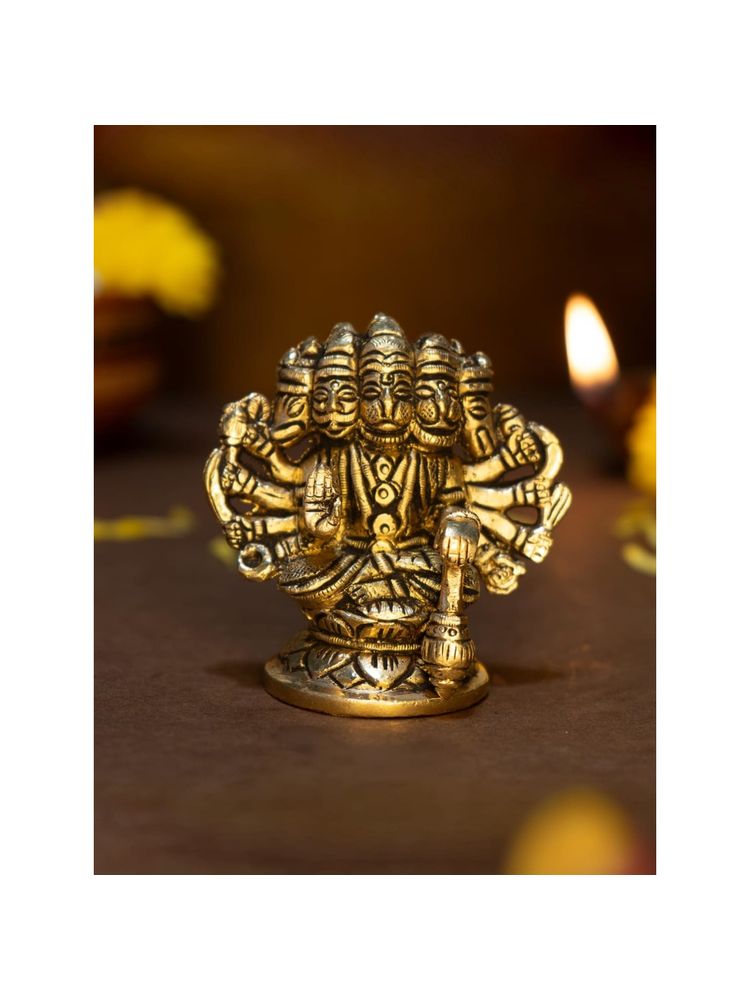 Ekhasa 100% Pure Brass Panchmukhi Hanuman Murti-picture-17