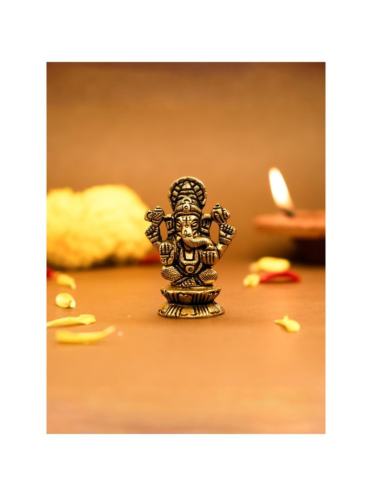 Ekhasa 100% Pure Brass Ganesha Idol-picture-11