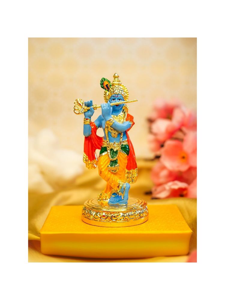 Ekhasa Lord Krishna Idol with Flute-image-31