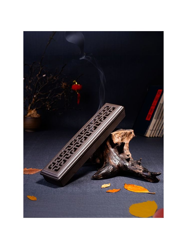 Ekhasa Ceramic Agarbatti Stand with Ash Catcher & Storage Box-picture-5