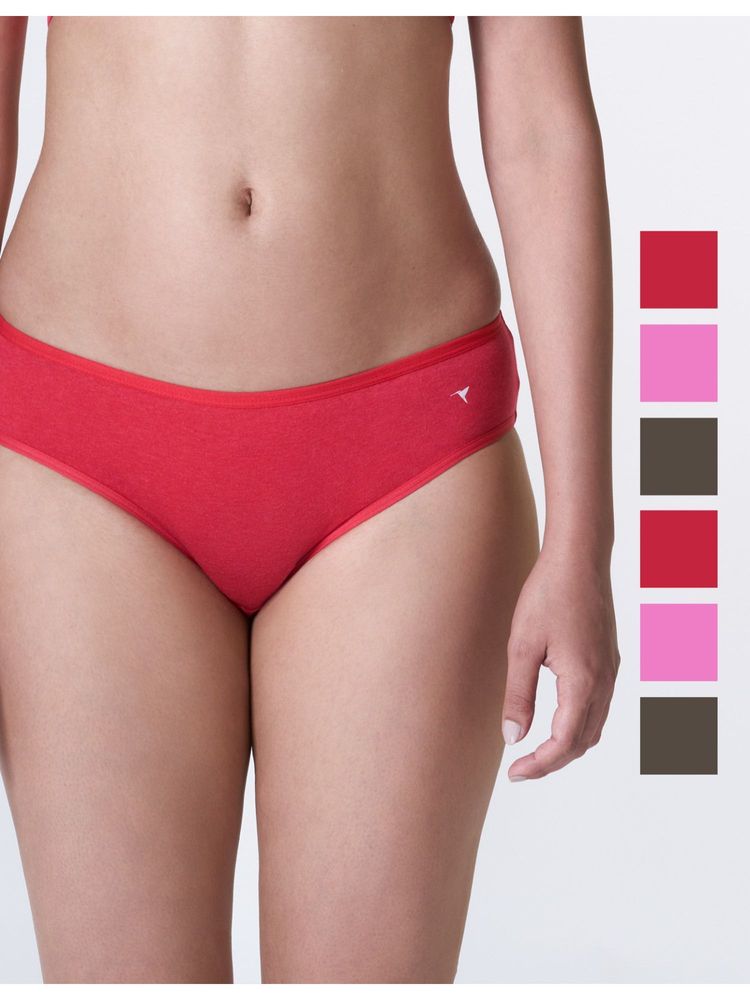 BLOSSOM Womens Melange Panty - Multi-Color (Pack of 6)-picture-31