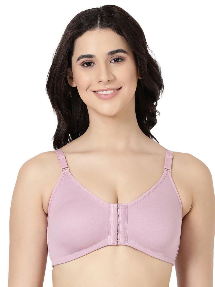 BLOSSOM Seamless Full Coverage Front Open Bra Fore Front Egg Plant-picture-20