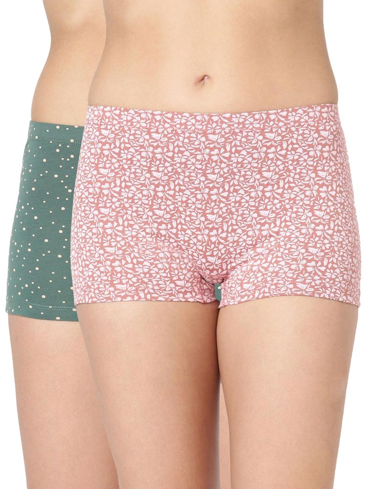 BLOSSOM High Coverage Chic Print Boy Shorts Multi-Color (Pack of 2) (Pack of 2)-image-23