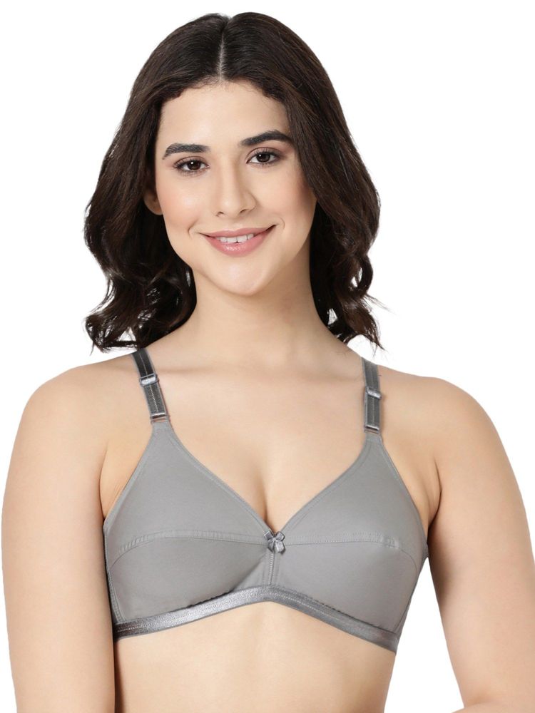 BLOSSOM Women Grey Regular Jasmine Dark Grey Bra-picture-44