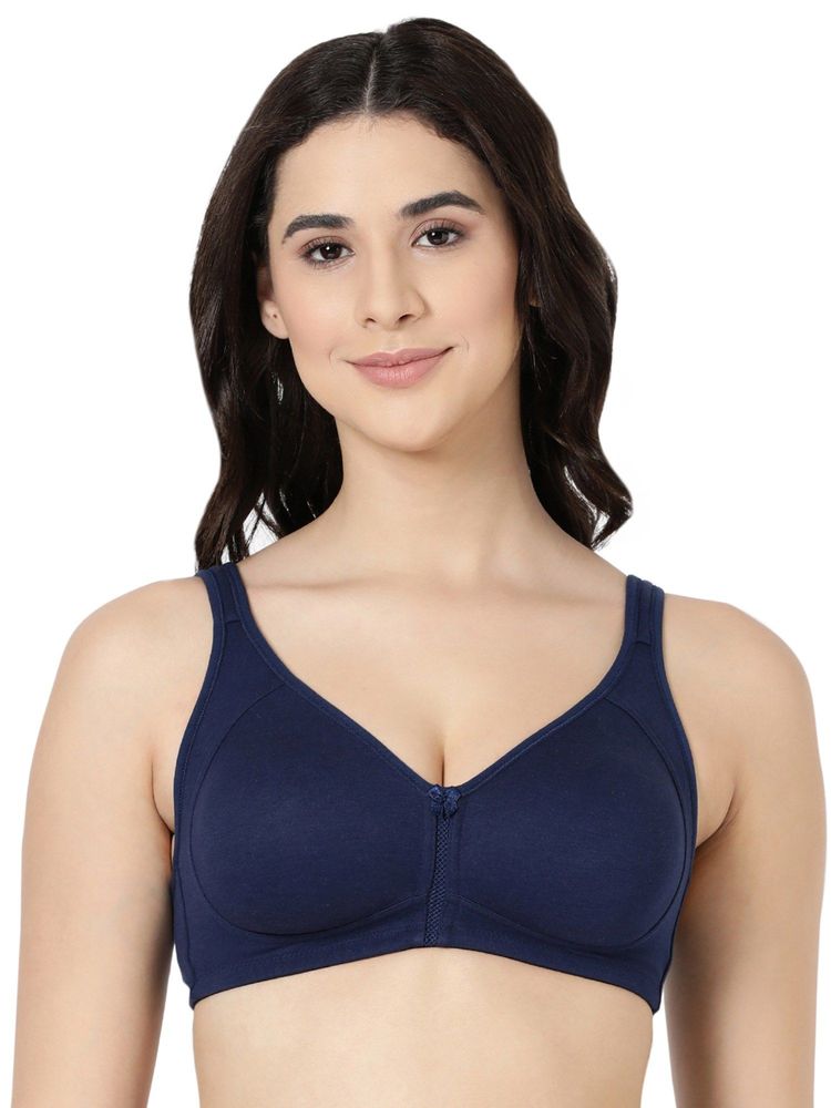 BLOSSOM Women Navy Blue Regular Soulmate Bra-picture-22
