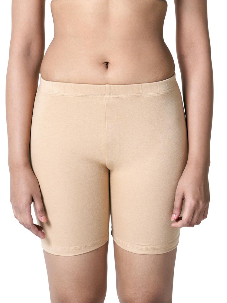 BLOSSOM Women's 100% Cotton Mid Thigh Shorties-image-12