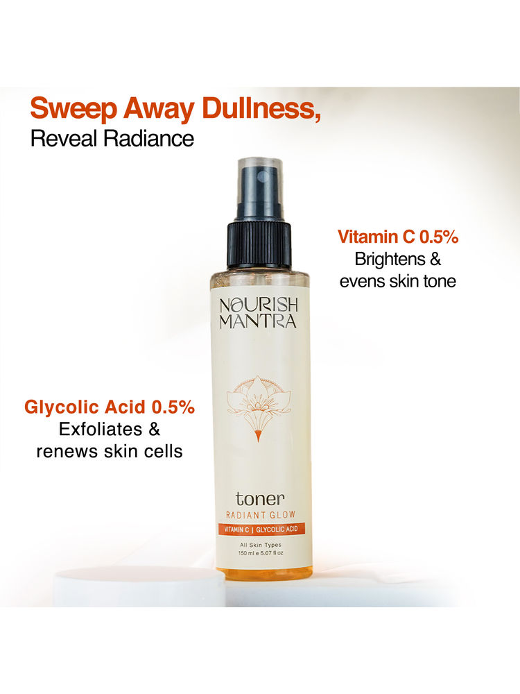 Nourish Mantra Radiant Glow Toner for Glowing Skin & Pore Tightening-picture-17