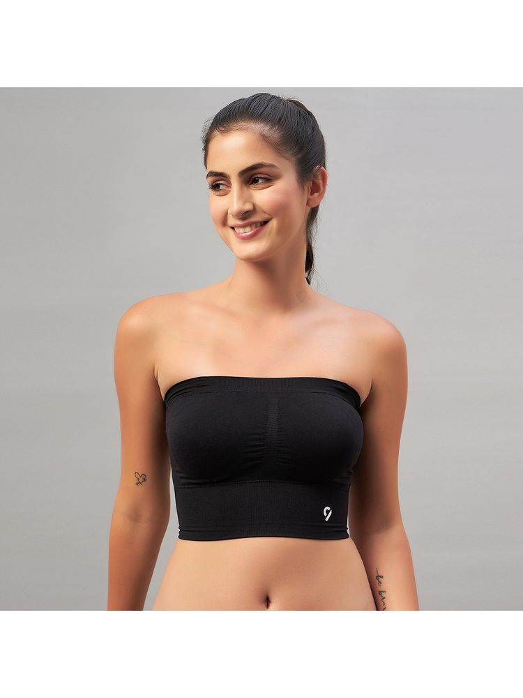C9 Airwear Women Black Bandeau Bra-image-5