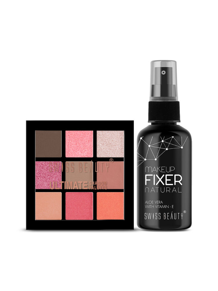 Swiss Beauty Long Lasting Makeup Fixer And Ultimate Eyeshadow 02 Combo-image-22