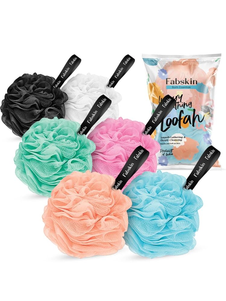 Fabskin Loofah For Bathing Body Bath Scrubber - Pack Of 6-picture-26