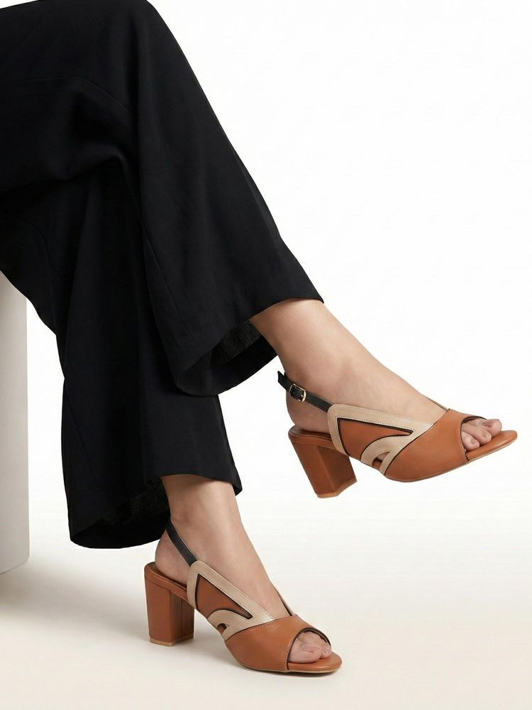 Chaal Chalan Women Brown Vero Block Heels-picture-13