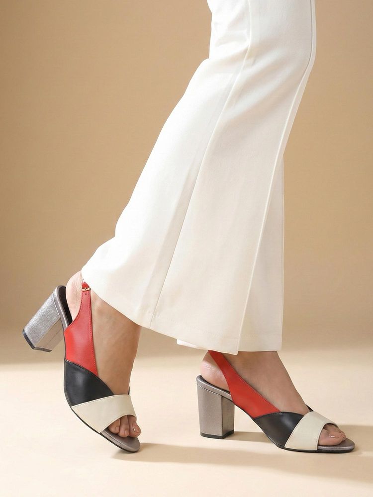 Chaal Chalan Women Multi-Color Opal Block Heels-picture-11