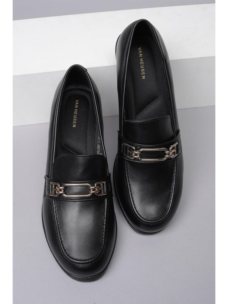 Van Heusen Women Black Loafers-picture-33