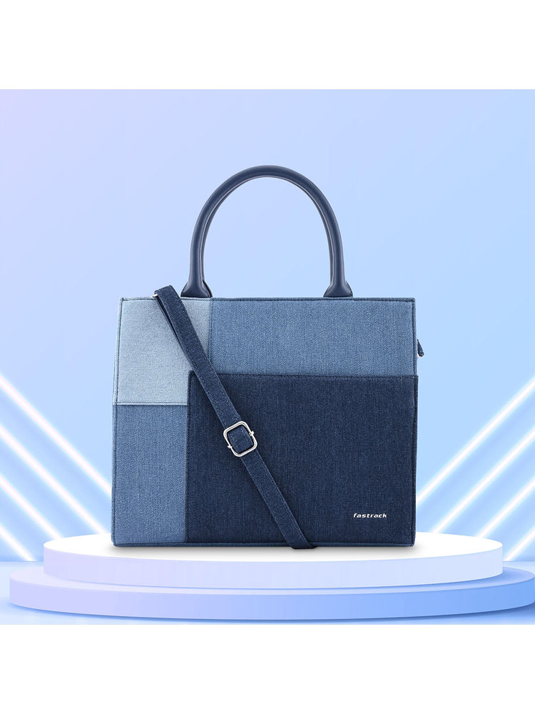 fastrack accessories Fastrack Denim Structured Satchel Bag-picture-11