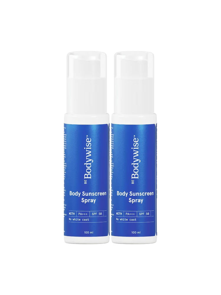 Be Bodywise Body Sunscreen Spray SPF 50 PA+++ - Pack of 2