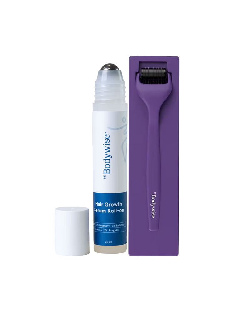 Be Bodywise Hair Growth Kit - 3% Rosemary Hair Grwoth Serum Roll-On & Derma Roller Combo-image-12