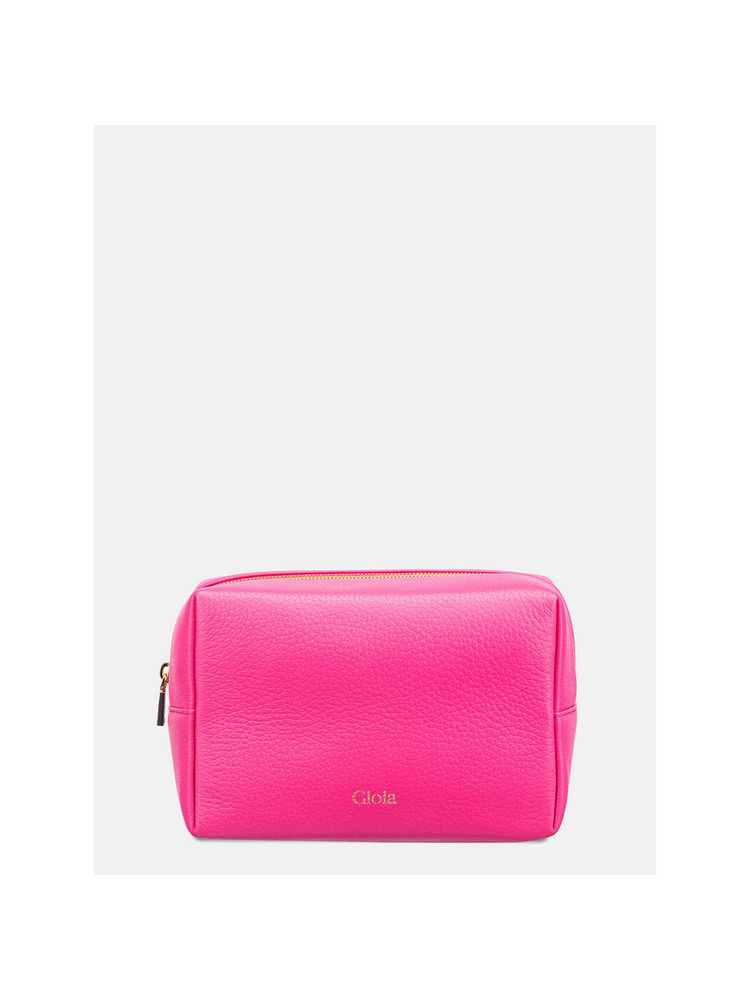 Gioia Pink Textured Cosmetic Pouch-image-41