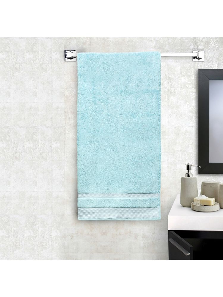 Spaces Hygro Pure Cotton Bath Towel Aqua Green (M)-image-3