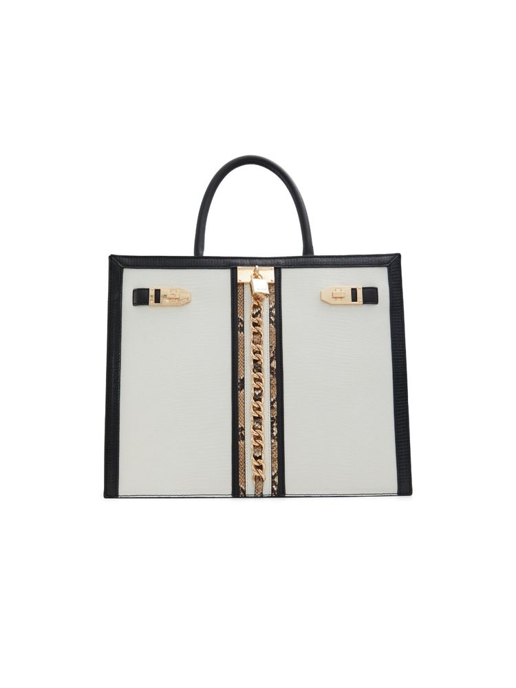Aldo AVOMA Womens White & Brown Handbag-picture-11