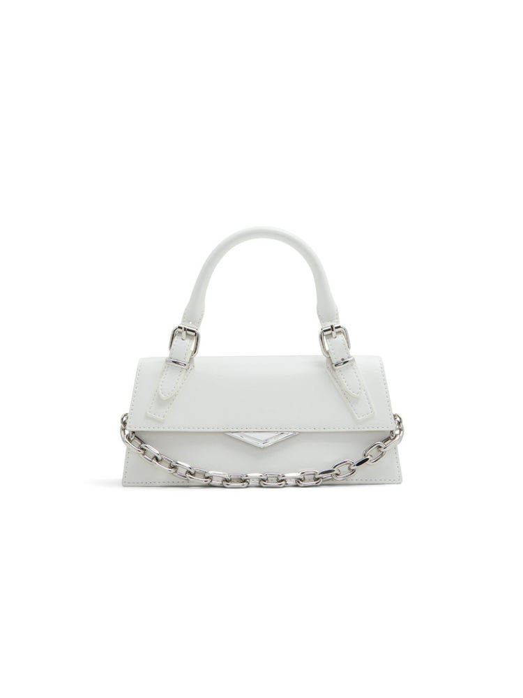 Aldo DHELLIAAX Womens White Top Handle Satchel with Detachable Straps-image-1