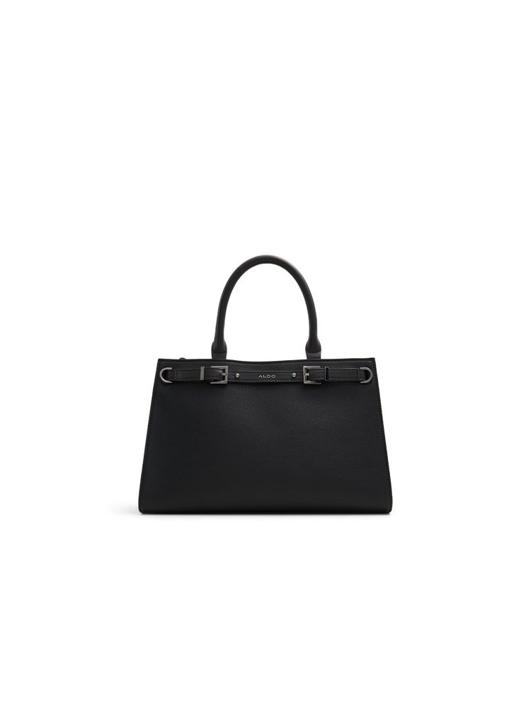 Aldo ELIZABELLE Womens Black Satchel with Detachable Straps
